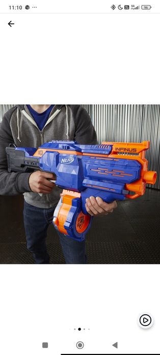 Blaster Nerf N-Strike Elite Infinus + incarcator suplimentar