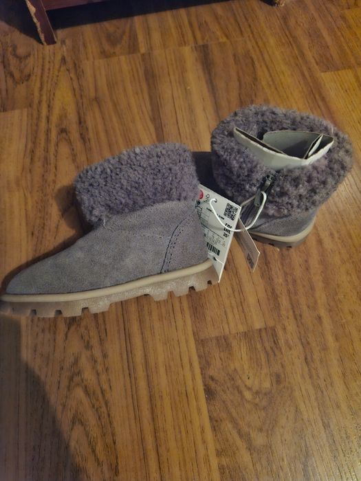 Ghete captusite,piele intoarsa,Zara, 21