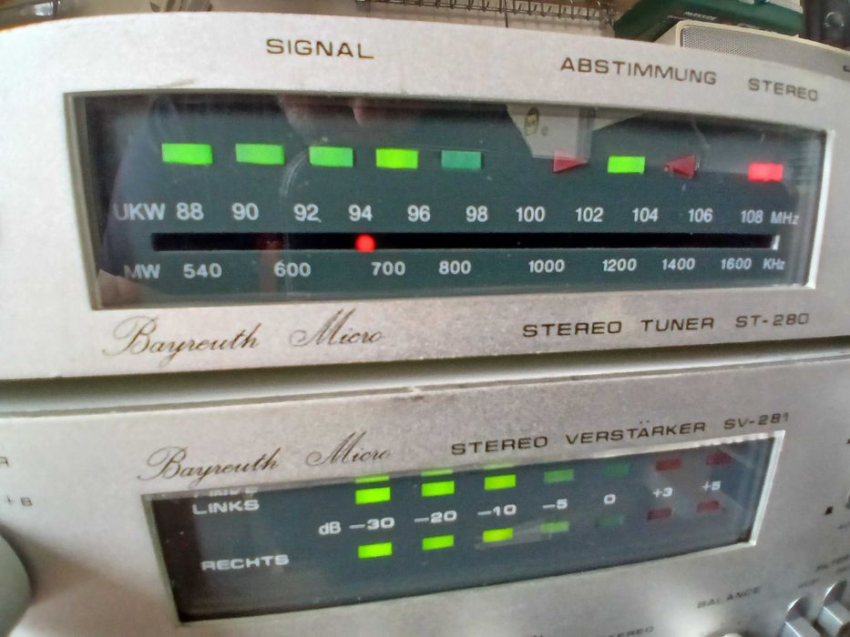 bayreuth micro sv-281 si st-280 (amplificator,radio) 2*30w