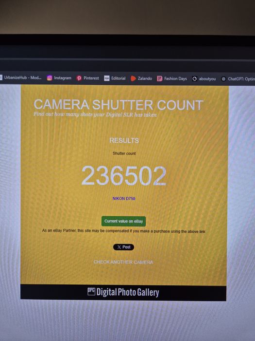 Nikon D750 236 mii cadre