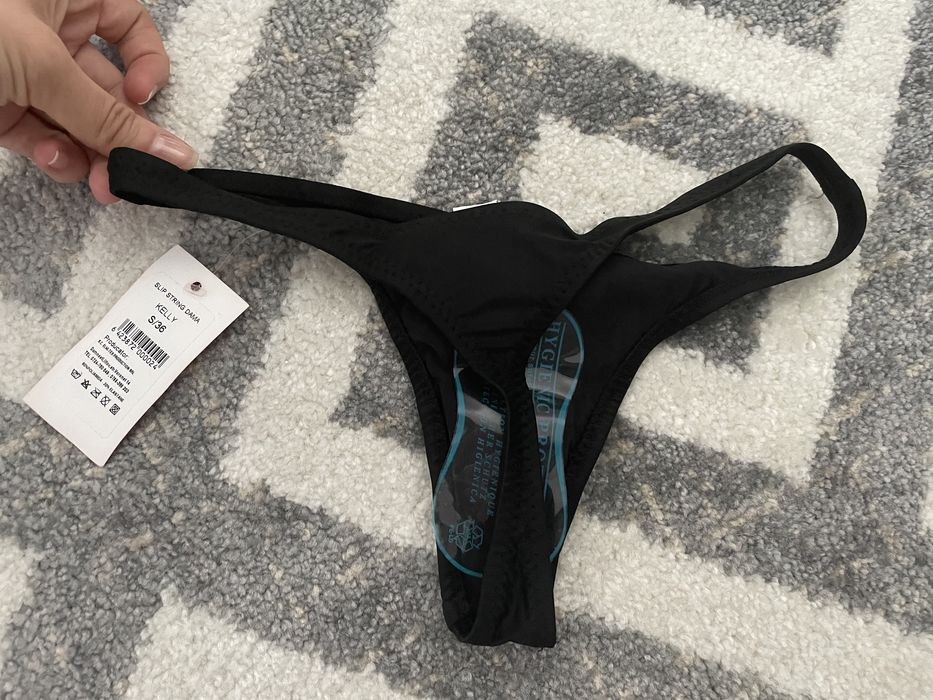 Slip baie tanga negru, S sau M, nou cu eticheta
