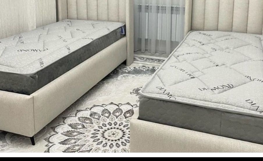 Матрас полу ортопед. Пружинный. 90*200