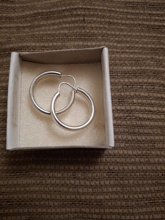 Сребърни обици халки