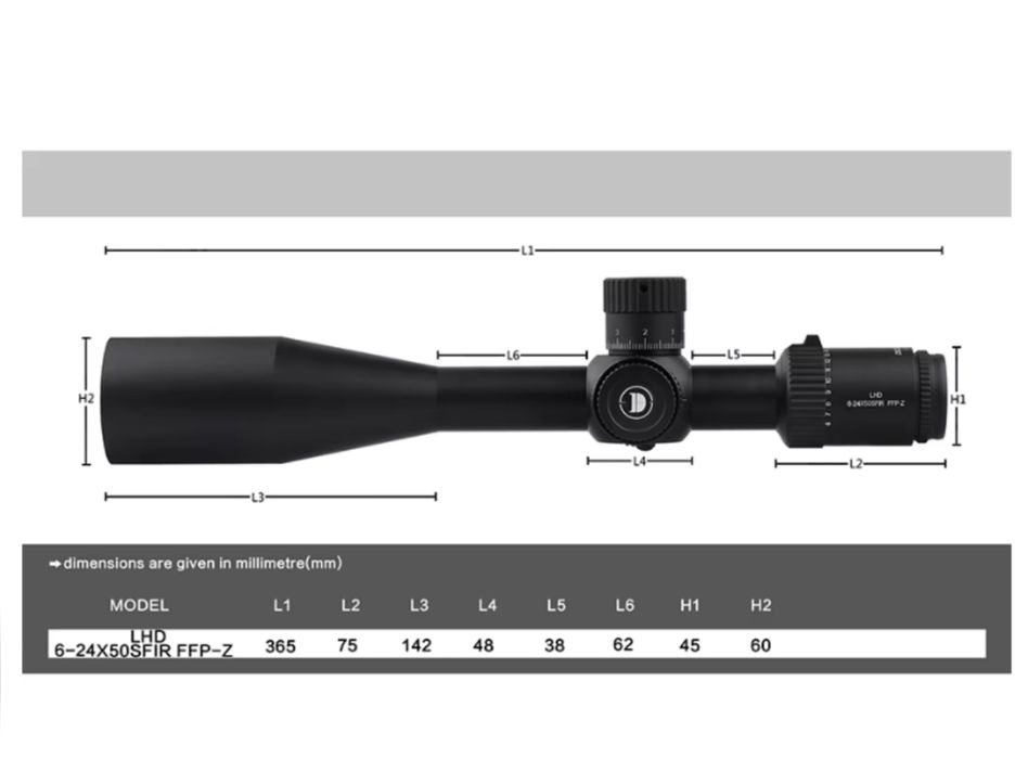 Оптика Discovery LHD 6-24x50SFIR FFP-Z