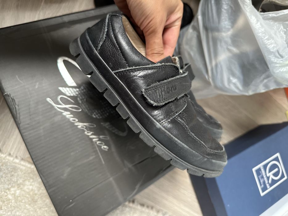 Туфли школьные кожанные