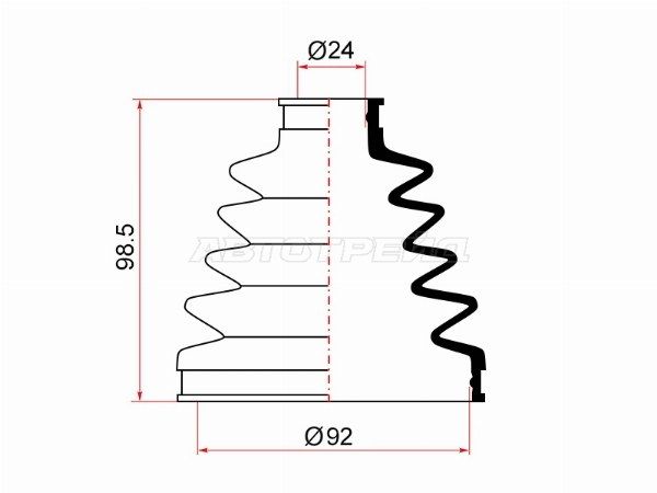 Пыльник ШРУСа  наружный  Honda Cr-v