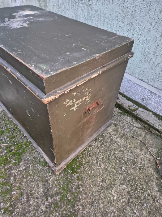 Антикварен-Стар Военен Генералски Сандък 1942 г.