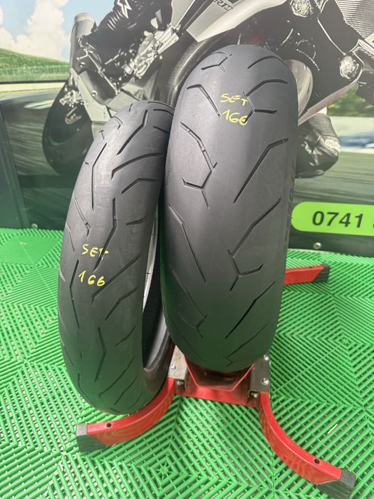 Set Anvelope Moto 120 70 17 si 180 55 17 Pirelli Diablo Rosso2 2021 Cauciuc Fata spate set166