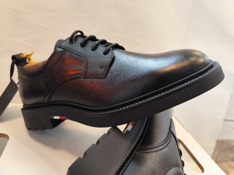 Pantofi derby 45 44 de lux Tommy Hilfiger NOI piele naturala premium