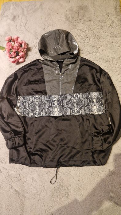 Hanorac Zara Basic Snakeskin Metallic Satin
