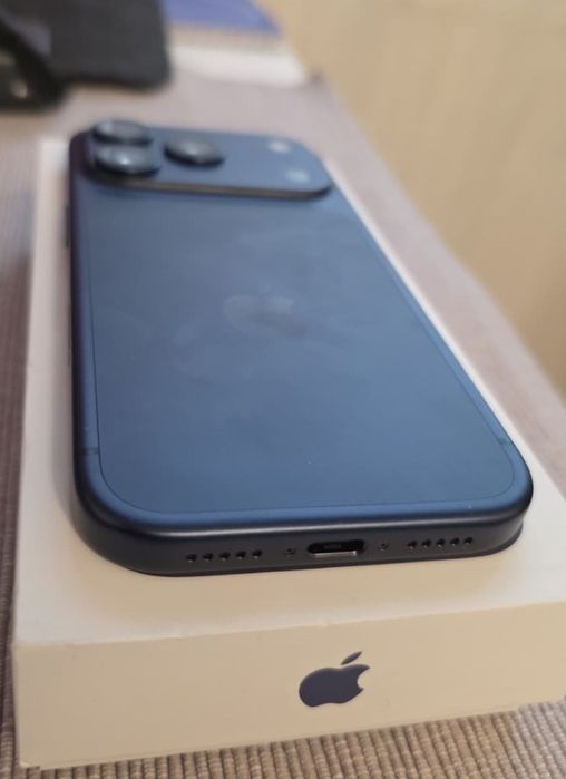 Iphone 17 pro blue 512 gb, foliat 360, capace camere, husa