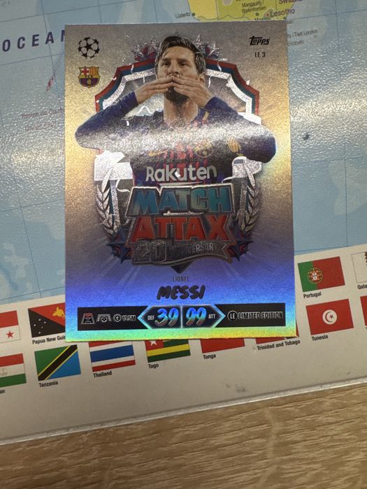 Cartonas Match Attax  Lionel Mesii 20th Aniversary