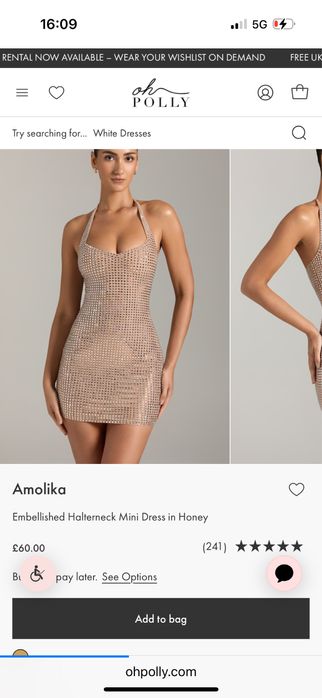 Рокля с камъни Oh Polly