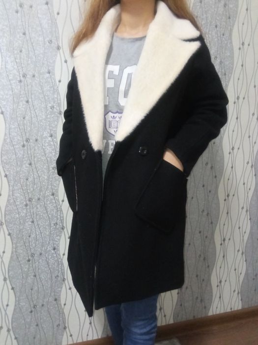 Пальто темно-чёрный