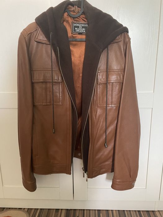 Geaca din piele naturala barbati