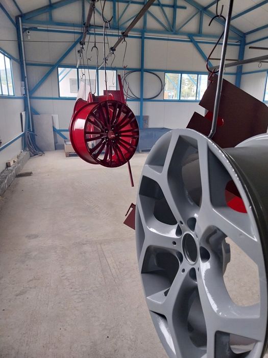 Vopsitorie în câmp electrostatic : jante auto ,fier forjat