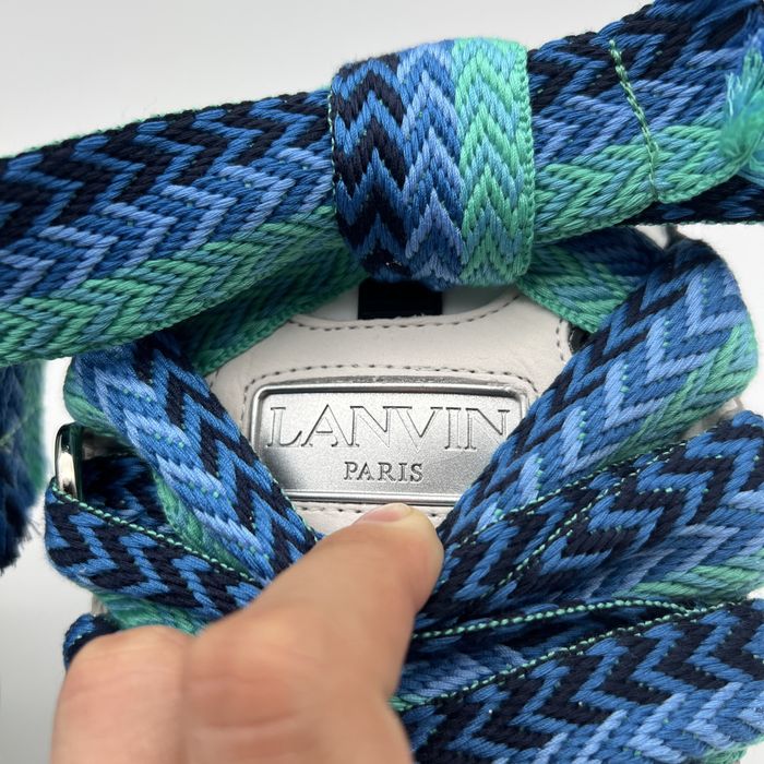 Lanvin Curb White Blue