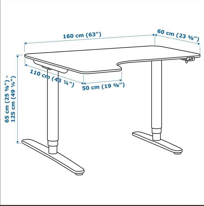 Birou reglabil IKEA BEKANT