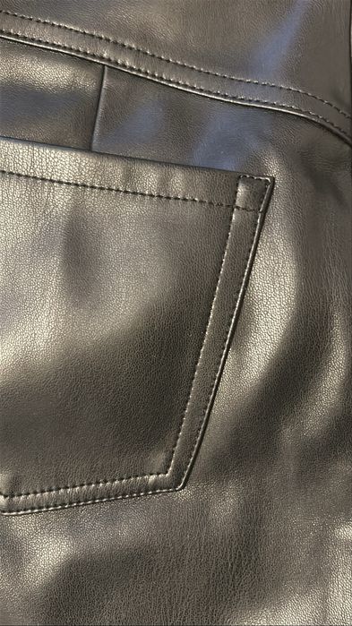 Мини Юбка mango эко кожа