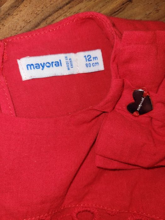 Червена рокля Mayoral, 12 месеца