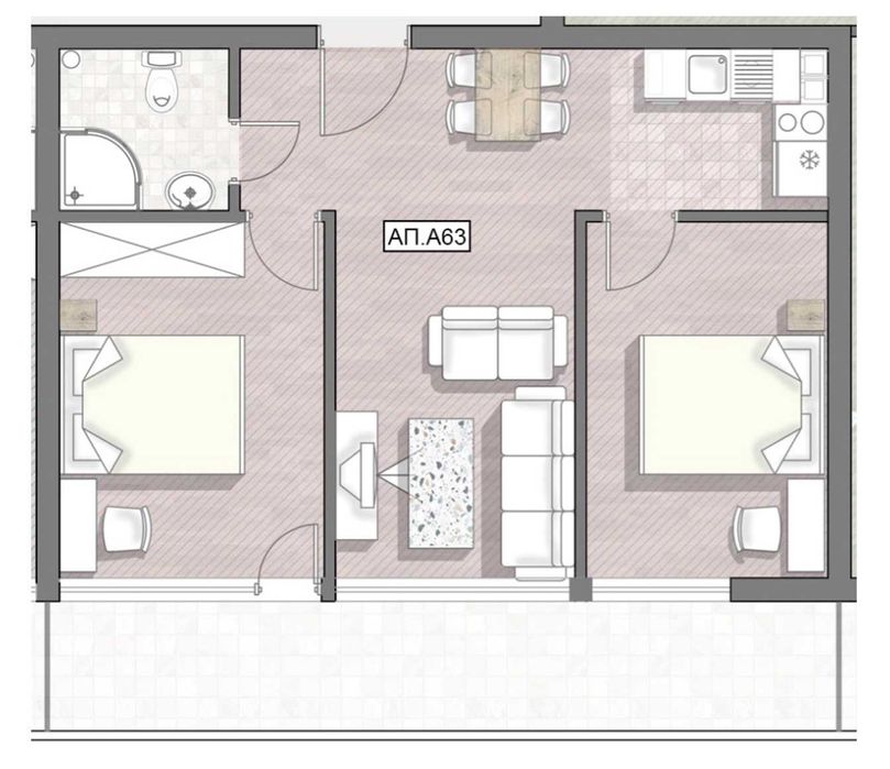 Продава се Тристаен апартамент в к.к. Пампорово - 86 кв.м за 737 €/кв.м - Снимка #1