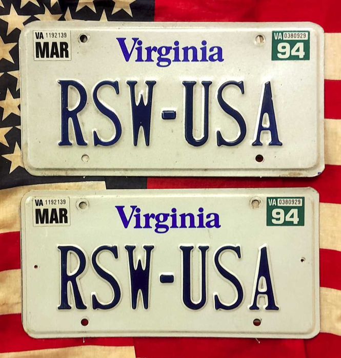 Американски Регистрационни Номера Табели USA Комплект ЧИФТ