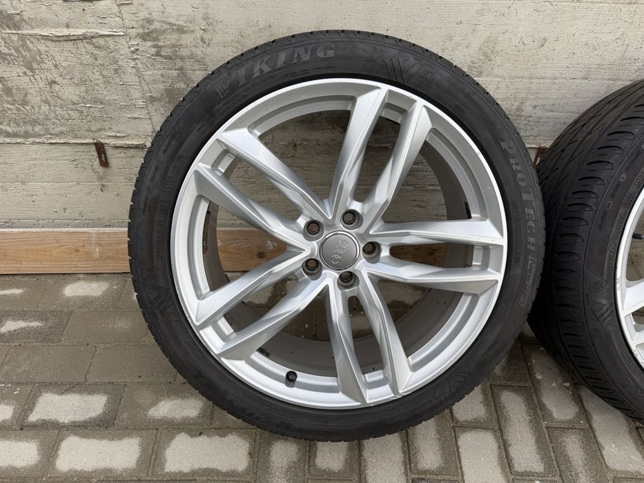 Oferta!Jante originale Audi A6 Allroad  R20 din Titan, anvelope de vara 255/40/20-7 mm