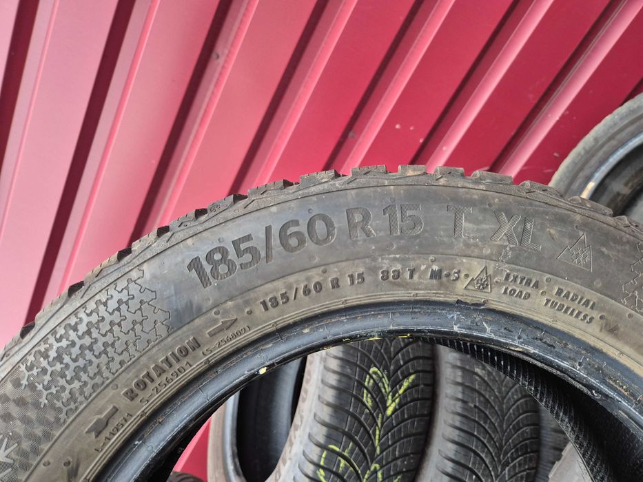 2 Anvelope de IARNA 185/60/15 - Continental - CA UNELE NOI DOT 2021