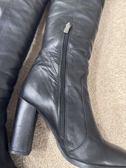 Дамски ботуши чизми от естествена кожа