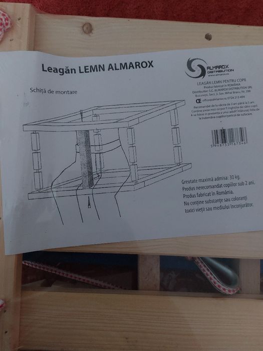 Leagan lemn copii Almarox