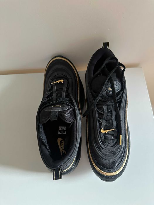 Nike Air Max 97 Black Metallic Gold Нови Оригинални 45