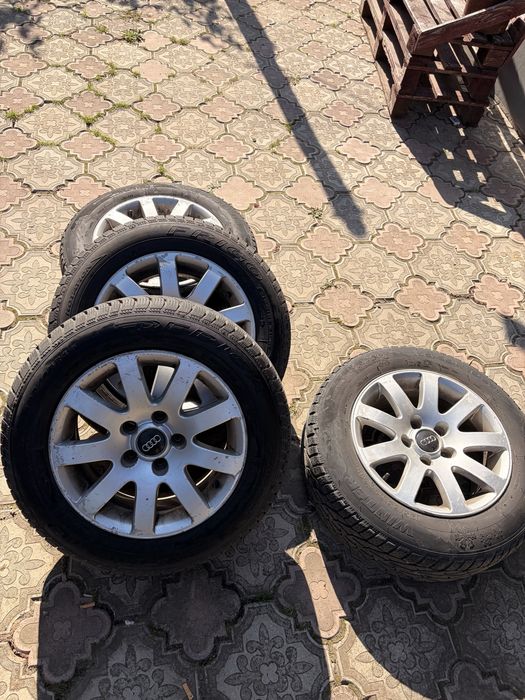 Jante vw 5x112 anvelope iarna foarte bune