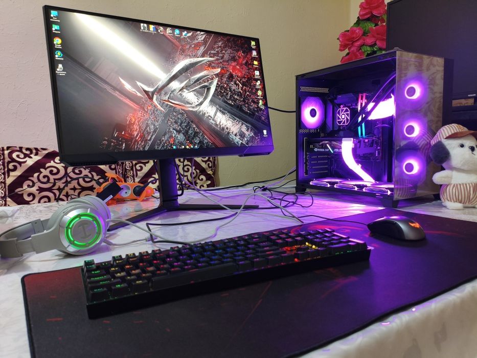 Игровой Компьютер! Панорамный аквариум! i5 12400+Rtx2060Super