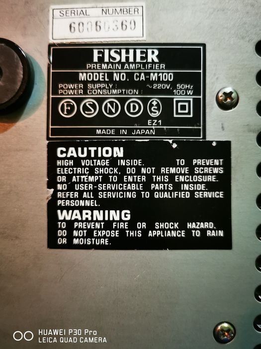 Fisher CA M 100+Fiher fm100