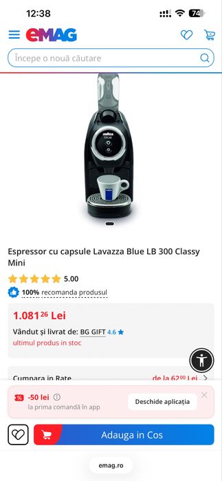Vand doua espressoare- Lavazza Blue LB300+Dolce Gusto Krups