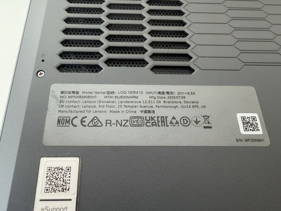 Laptop lenovo loq gaming 83je