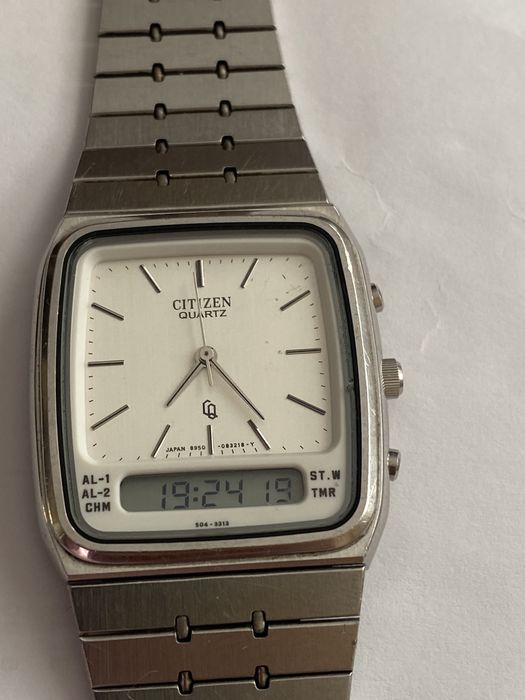 AUTENTIC Vintage  CITIZEN QUARTZ CAL.8950 Digi/Ana funcț. perfect
