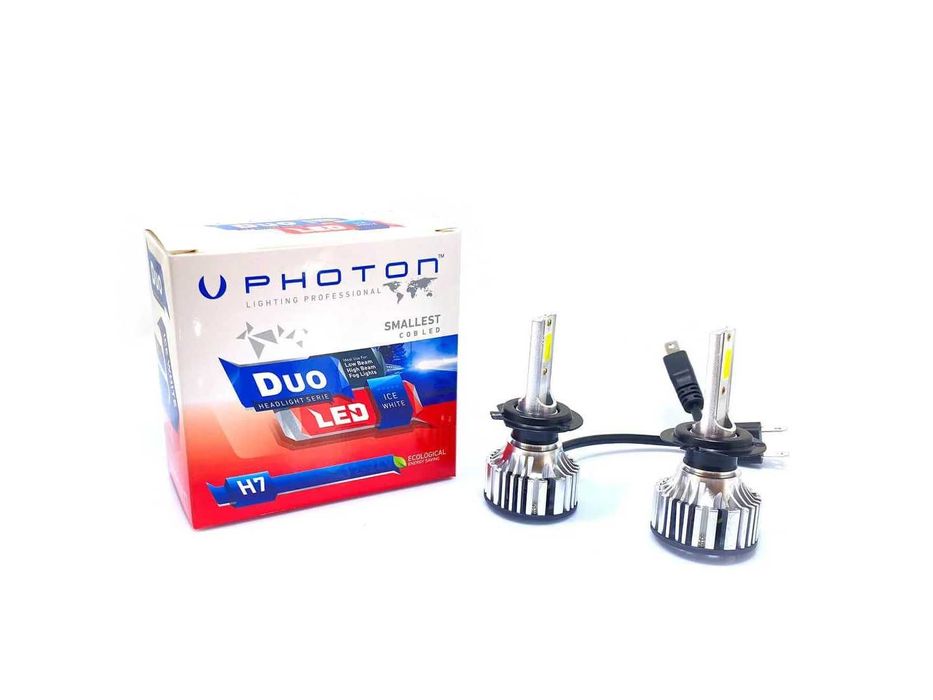 Крушки Фотон/Photon LED/ЛЕД Серия "DUO" H1, H7, H8,H11, H16 - 12V