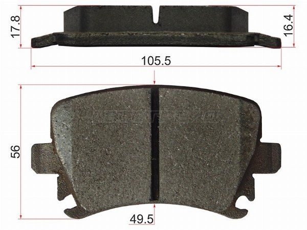 Колодки тормозные зад  Audi A3