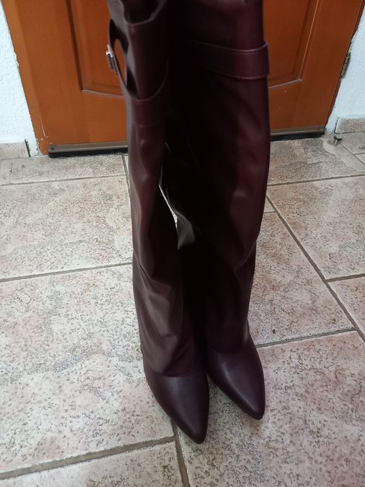 Дамски ботуши бордо