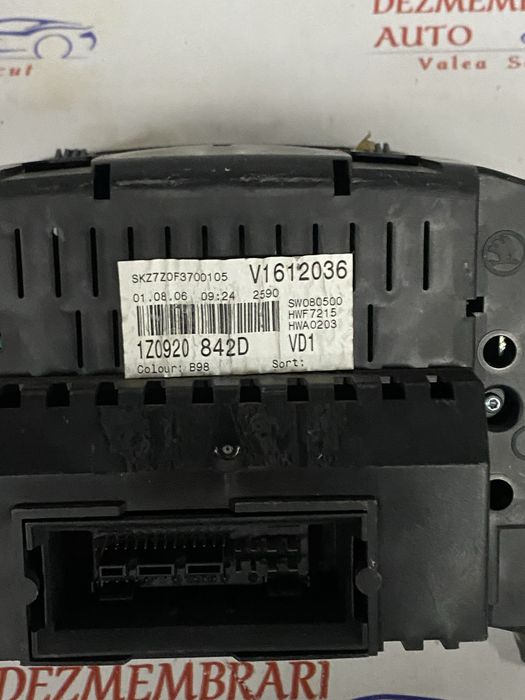 Ceas De Bord cod: 1z0920842d pentru Skoda Octavia 2 an 2004-2013