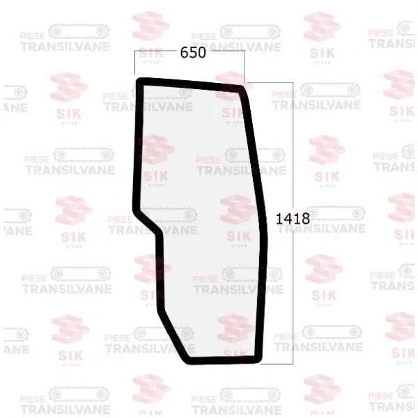 Geam dreapta-stânga pentru buldozer CATERPILLAR D6NXL, D6NLGP