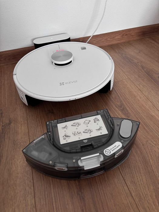 Aspirator robot EZVIZ RE4, 0.35l, autonomie max 240 min, Wi-Fi, mop