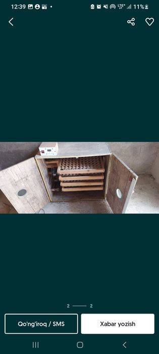 Inkubator sotiladi 650 talik