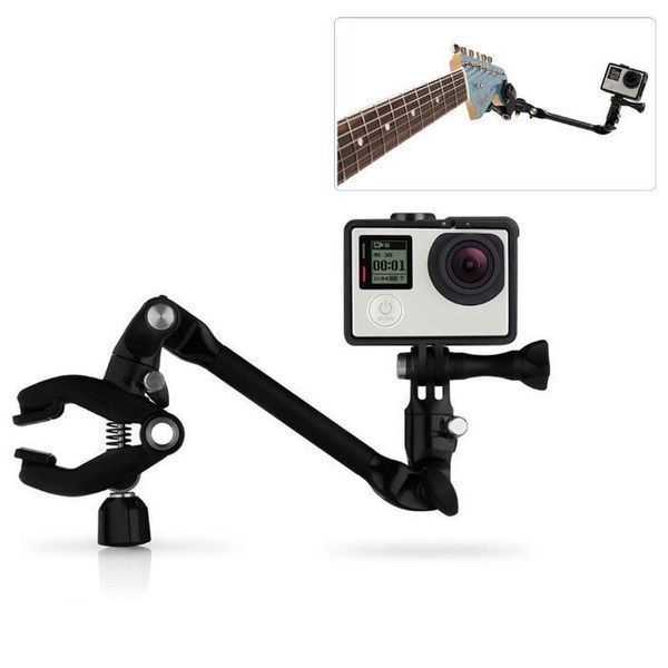 Устройство за закрепване на екшън камери към музикални инстрименти