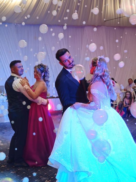 Fum greu si baloane de sapun cu fum