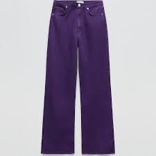 Zara дънки в лилав цвят 34 размер