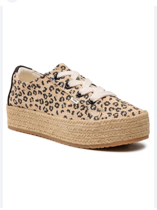 Еспадрили Toms леопард- cassiah platform sneaker