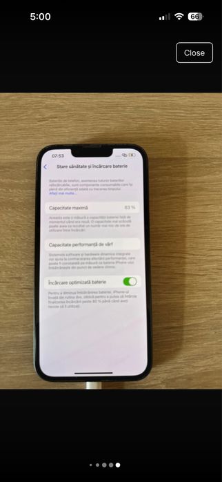 iPhone 14 128GB Midnight - Impecabil - Cutie și Accesorii