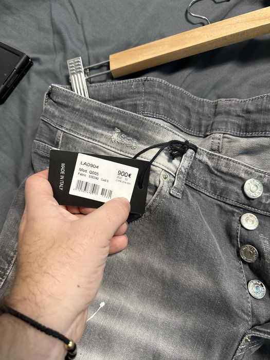 Blugi Dsquared2 gri Premium model nou